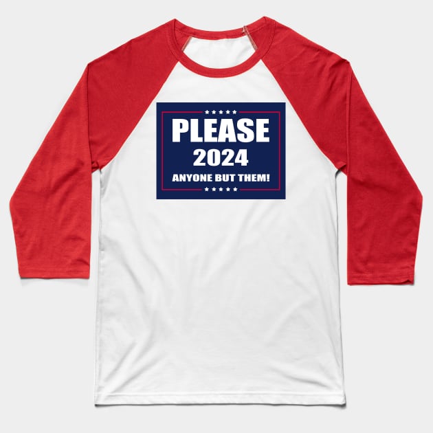 2024 Presidental Election Parody Baseball T-Shirt by THRILLHO